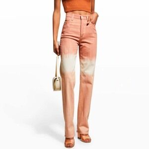 AG Adriano Goldschmied Tie Dye Straight High Rise Vintage Jeans Size 29
